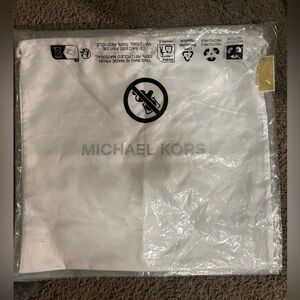 Michael Kors Medium White and Gray Logo Dust Bag